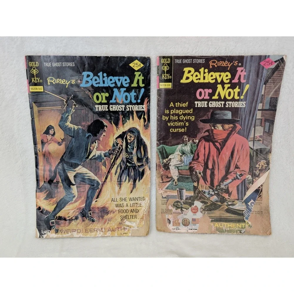 Vintage Ripley's Believe It or Not! True Ghost Stories Gold Key Comic Lot Of 2